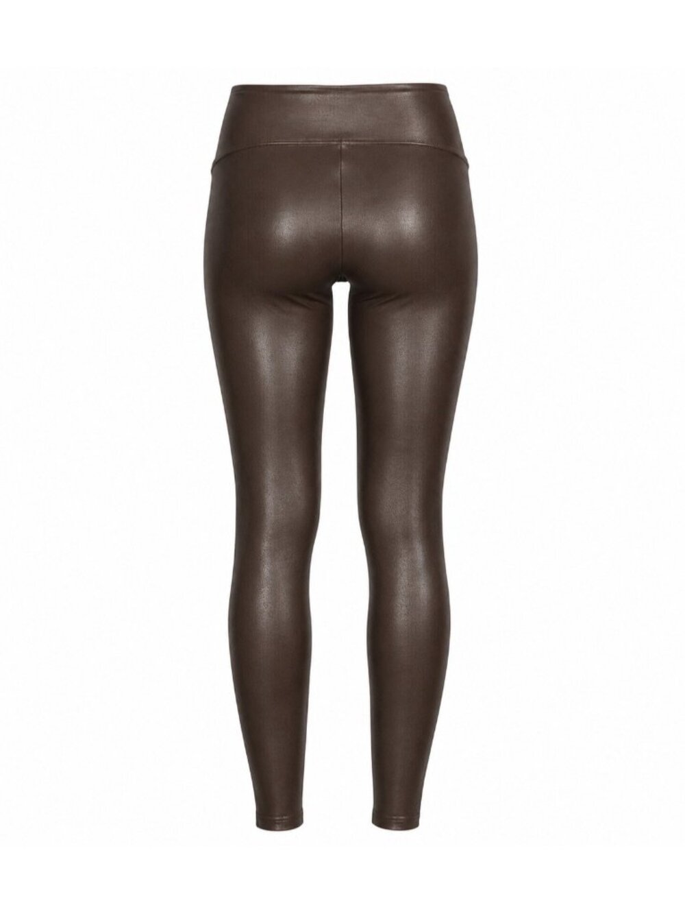 Time and Tru women Faux Leather Leggings Brown Size X-Large - Picture 2 of 5